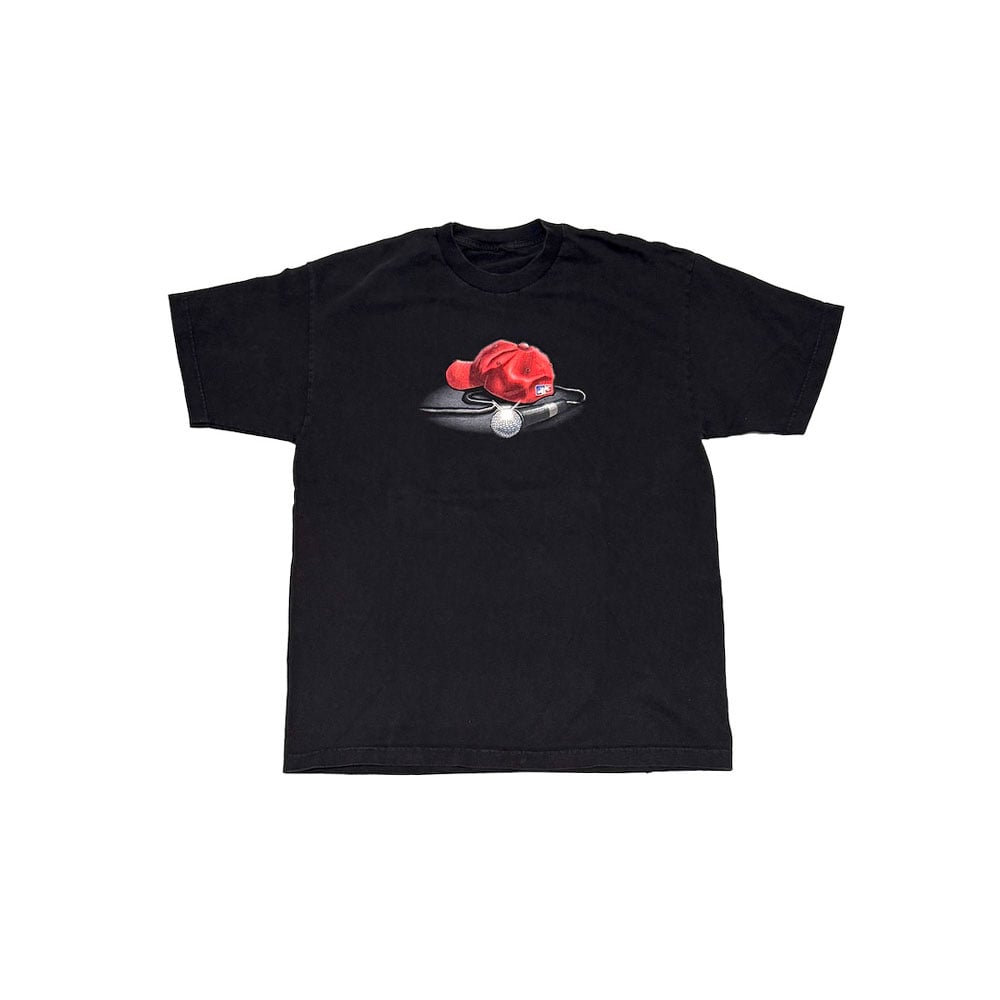 limpbizkit 00's Tシャツ USED】00's Limp Bizkit Red Cap & Mic T-shirt |