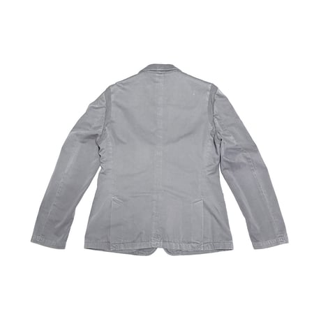 【USED】00's D&G DOLCE & GABBANA Washed Gray Cotton Tailored Jacket