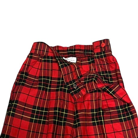 【USED】80'S Pierre Cardin TARTAN CHECK EASY PANTS