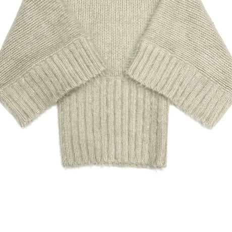 【USED】2010's Dolce & Gabbana Angora Blend Kimono Sleeve Turtleneck Knit