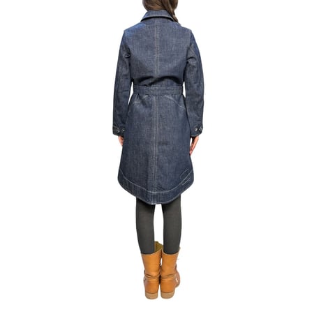 【USED】00's EURO Levi’s Engineered Jeans Denim Balmacaan Coat