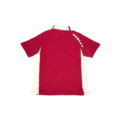 【USED】00's Oakley Pique Half-Zip Mock Neck Sports T-shirt