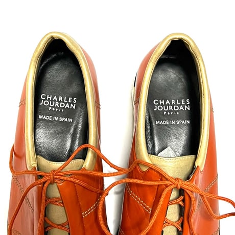 【DEAD STOCK】90's-00's CHARLES JOURDAN PARIS LEATHER SNEAKERS