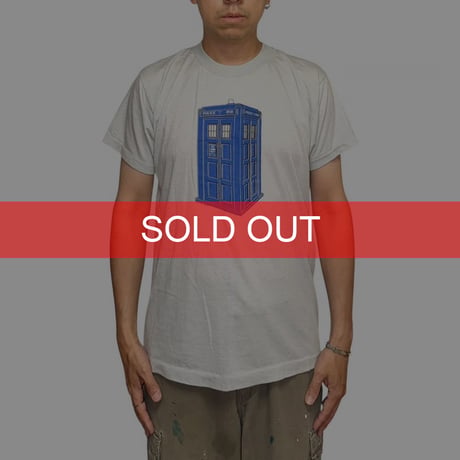 【USED】80's LONDON POLICE BOX T-SHIRT