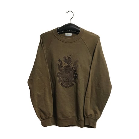 【USED】90'S AQUASCUTUM EMBLEM SWEATSHIRT