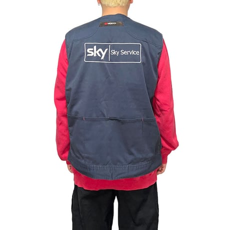 【USED】00'S SKY SERVICE WORK VEST