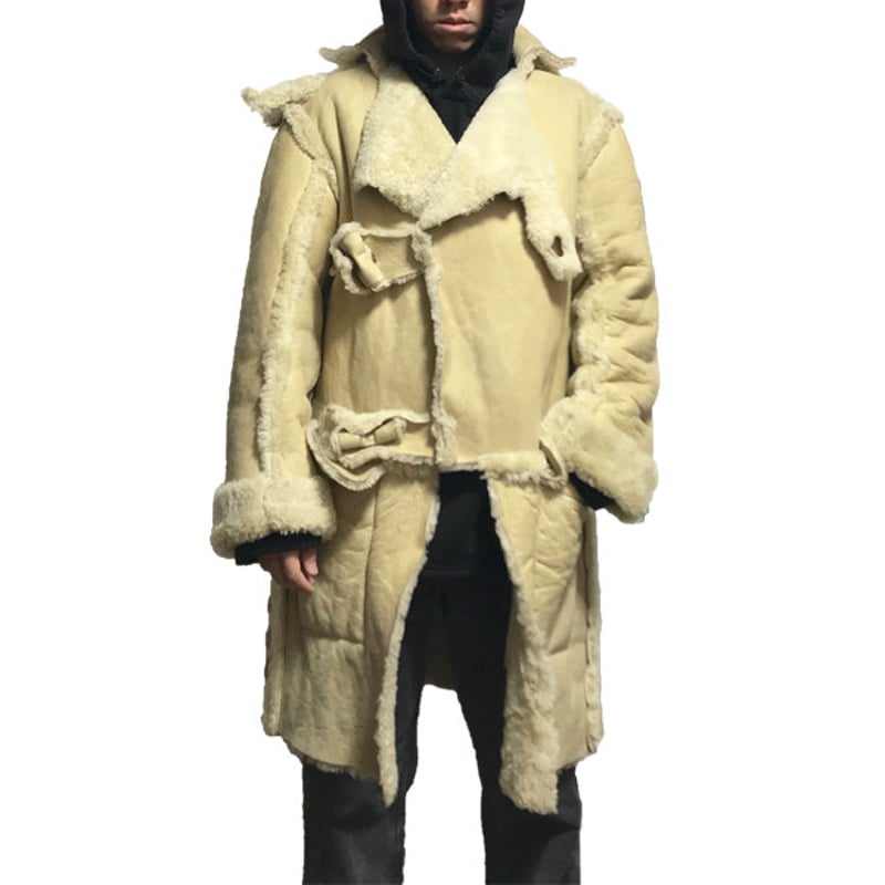 USED】90'S MALCOLM MCLAREN MOUTON BUFFALO COAT