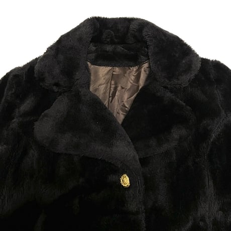 【USED】80'S FAUX FUR JACKET COAT