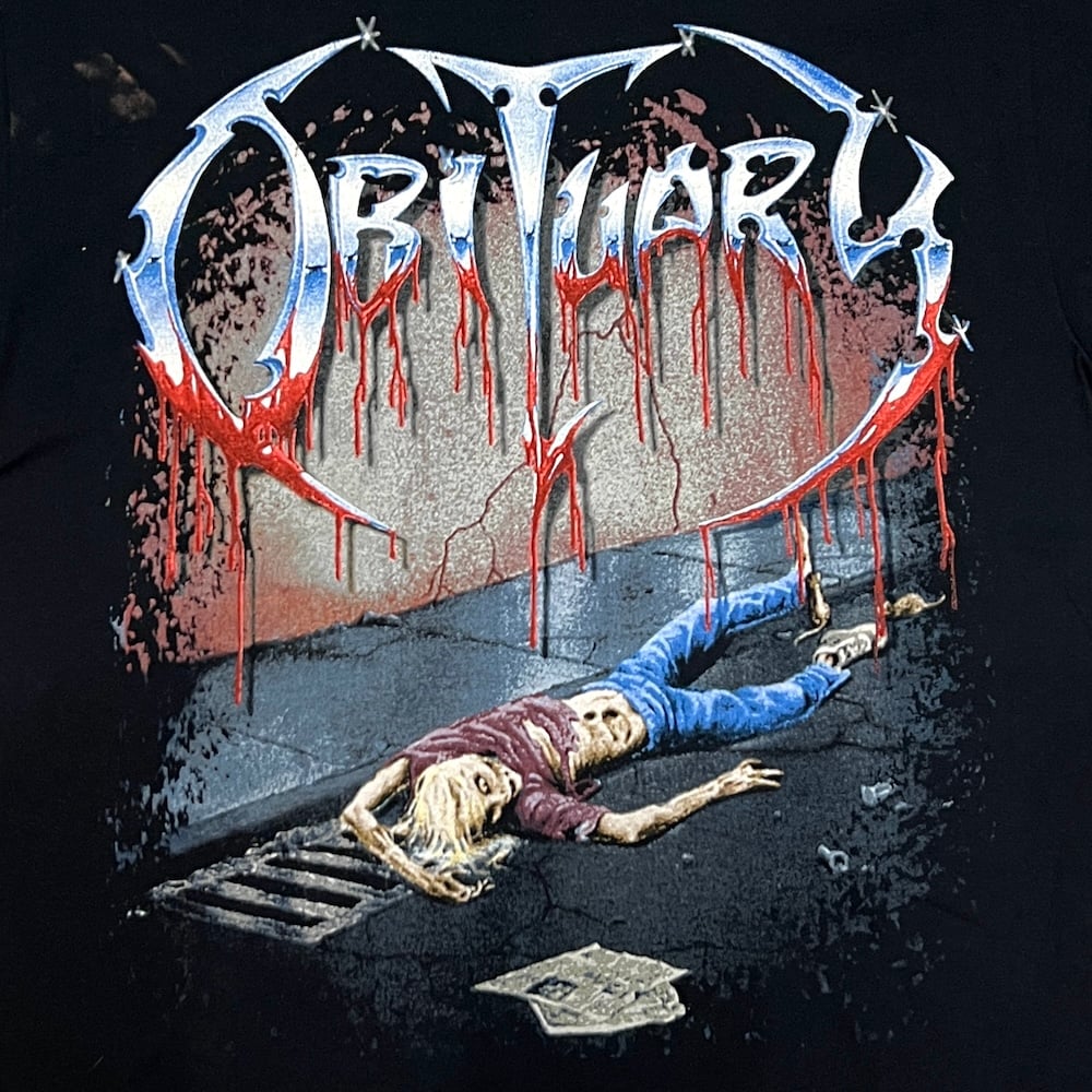 USED】00's OBITUARY SLOWLY WE ROT T-SHIRT | KON