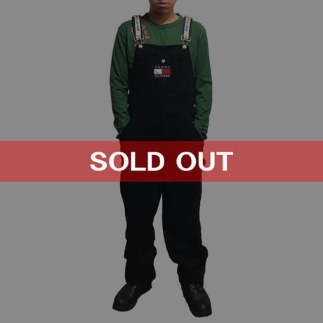 【DEADSTOCK】90'S  TOMMY JEANS OVERALLS BLACK