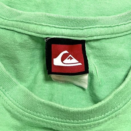 【USED】00'S QUIKSILVER T-SHIRT EMERALD GREEN