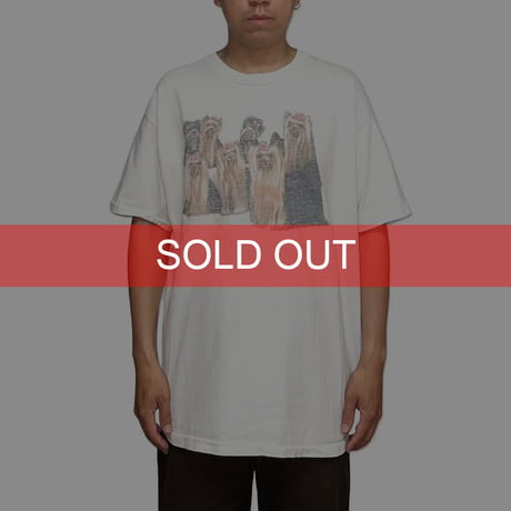 【USED】90's YORKSHIRE TERRIER FAMILY T-SHIRT