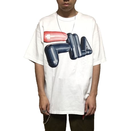【USED】90'S FILA MARKER LOGO T-SHIRT
