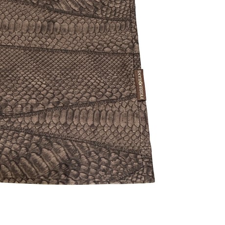 【USED】00'S GIANFRANCO FERRE JEANS  CROCODILE LEATHER ALL OVER PRINT L/S T-SHIRT