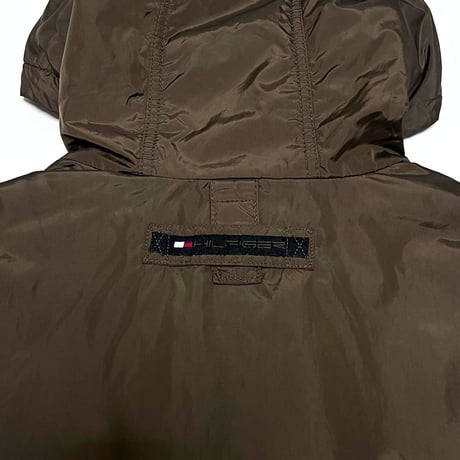【USED】00's TOMMY HILFIGER PADDED NYLON ANORAK JACKET