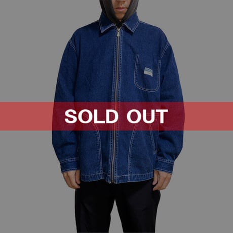 【USED】90'S CK CALVIN KLEIN JEANS ZIP DENIM JACKET