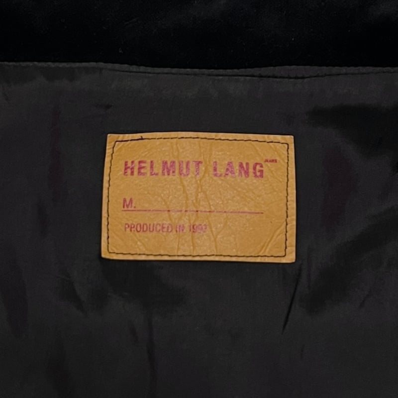 USED】HELMUT LANG 1997 VELOUR×ORGANDIE TRACKER