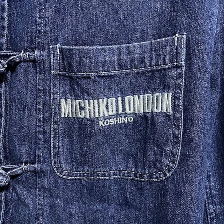 【USED】90'S  MICHIKO LONDON DENIM KUNG FU JACKET 