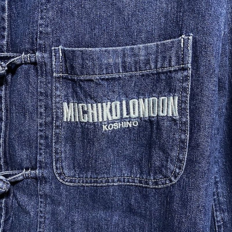 USED】90'S MICHIKO LONDON DENIM KUNG FU JACKET