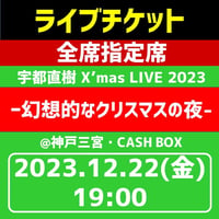 リアルライブチケット『2023/12/22(金)宇都直樹 X’mas LIVE 2023 -幻想的なクリスマスの夜-』 in 神戸