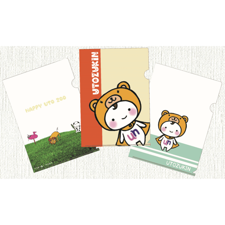 A4クリアファイル 3枚セット(うとずきん2種＋ZOO)