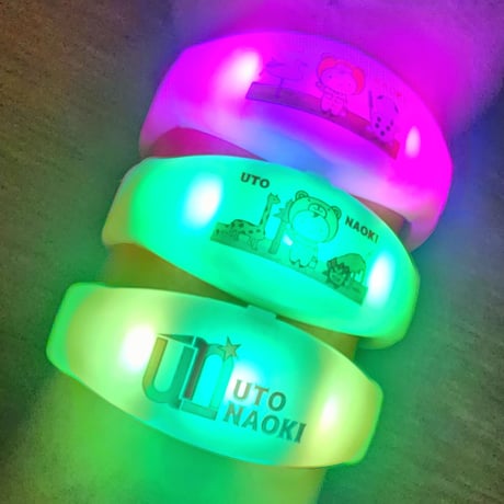 グラデーション・ライティングリストバンド「うとずきん&UTO ZOO（パンダ/フラミンゴ）」／うとずきん&UTO ZOO（ライオン/キリン）／「UNロゴ2」」