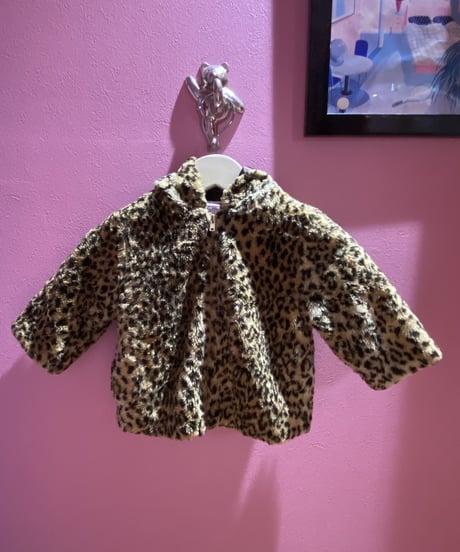 【kids】Leopard Fur Hoodie K25