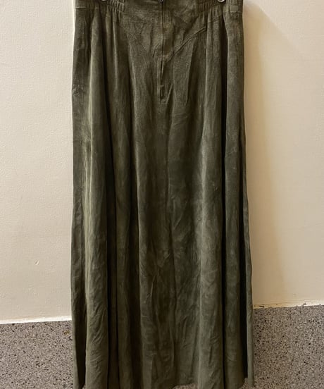 Leather Slit Skirt 382