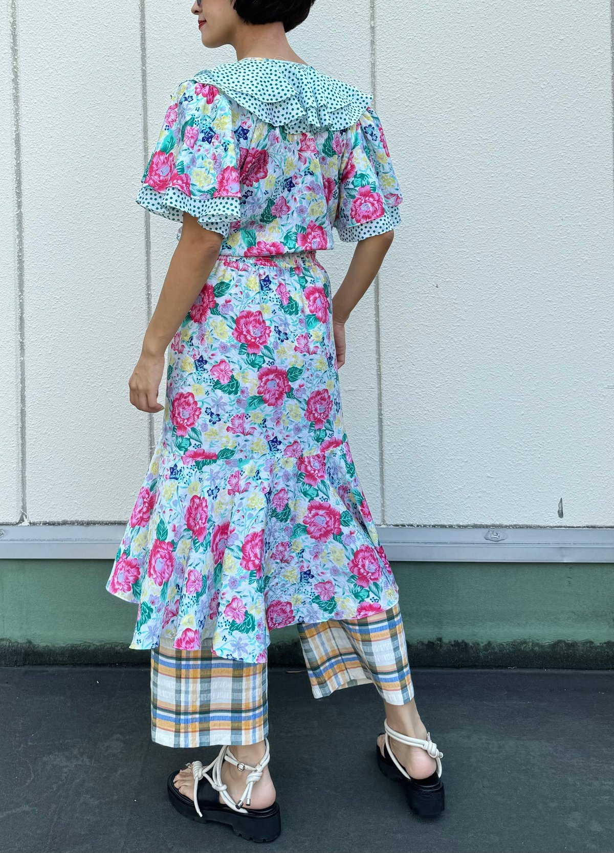 Susan Freis Ruffle Dress 433 | Chan Nu