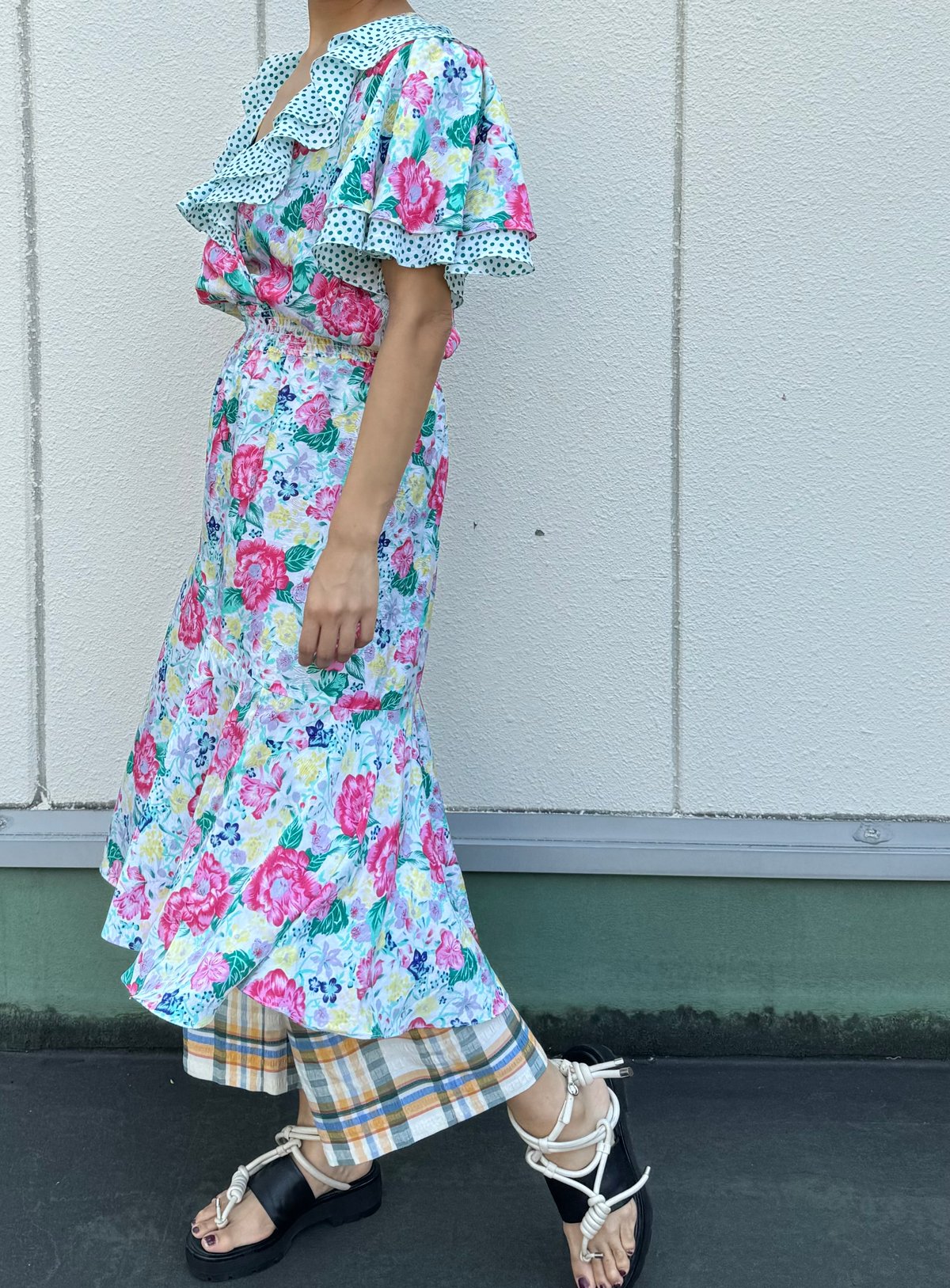 Susan Freis Ruffle Dress 433 | Chan Nu
