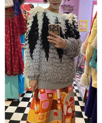 90s Shaggy Knit Sweater(as is) 709