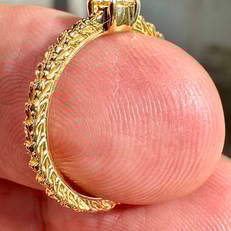 0.221ct K18YG Round 3EX HC Diamond Ring (Natural) #4119