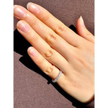 Platinum Pinky Rope Ring #5245 | Mark Hiroshi W Platinum Pinky Rope Ring #5245 | Mark Hiroshi W