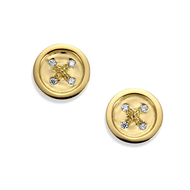 K18YG ダイヤモンド ボタンピアス | Mark Hiroshi Willis K18YG ダイヤモンド ボタンピアス | Mark Hiroshi Willis