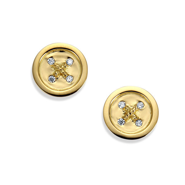 K18YG ダイヤモンド ボタンピアス | Mark Hiroshi Willis K18YG ダイヤモンド ボタンピアス | Mark Hiroshi Willis