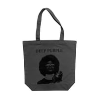 Deep Purple Rain _ Canvas Tote Bag / Chacoal Gray