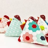 可愛いとりちゃんの三角ポーチPouch