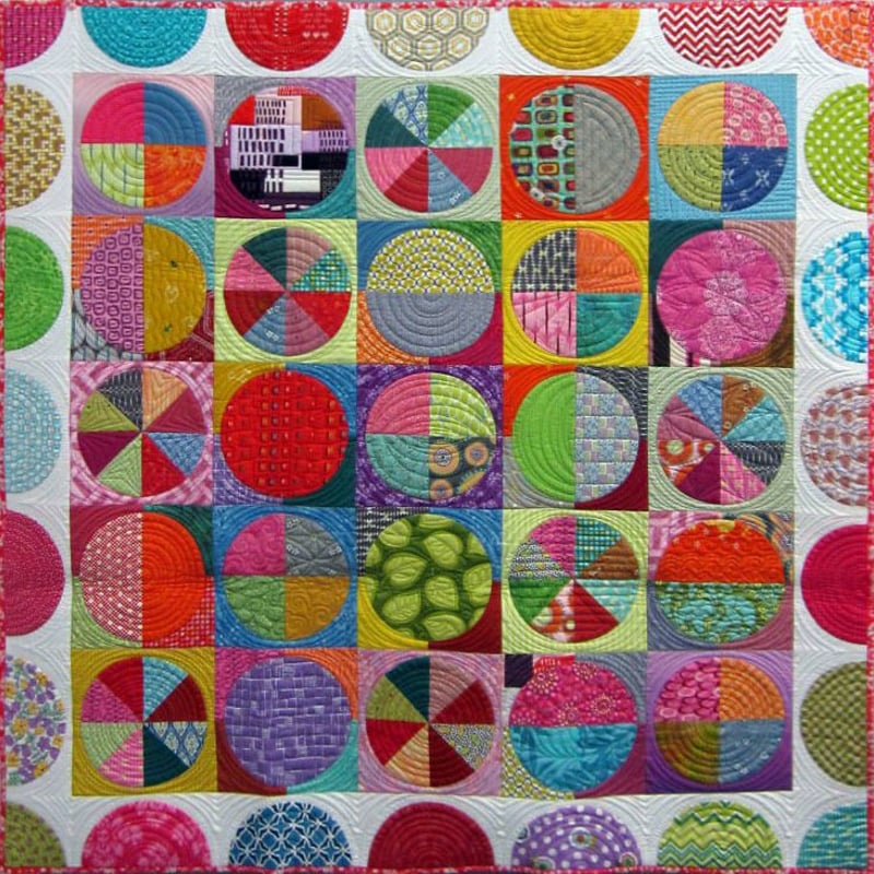 パッチワークキルト　ドランカーズパス ドランカーズパスのパッチワークキルトバッグ - lilla＊GALLERY