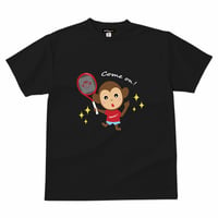 【テニスモンキー】Come on！ドライTシャツ　ブラック