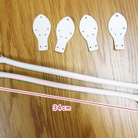 合皮のバッグの持ち手2本入り