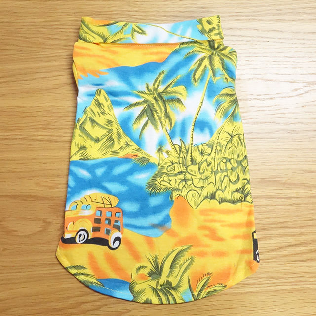 Atelier GG アロハプリントシャツ　犬服　山吹 犬服 アロハシャツ Aloha Shirts 小型犬用 | ALO.DOG