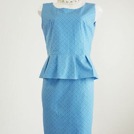 【A3印刷済み】ノースリーブペプラムトップス型紙