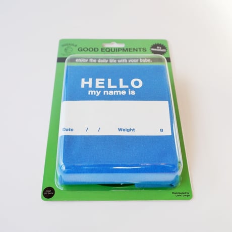 DRIBBLE "HELLO MY NAME IS" ロンパース / BLUE