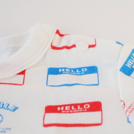 DRIBBLE "HELLO MY NAME IS" ロングスリーブTシャツ / MULTI