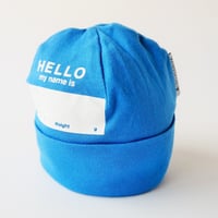 DRIBBLE "HELLO MY NAME IS" ビーニー / BLUE
