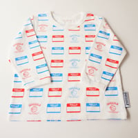 DRIBBLE "HELLO MY NAME IS" ロングスリーブTシャツ / MULTI