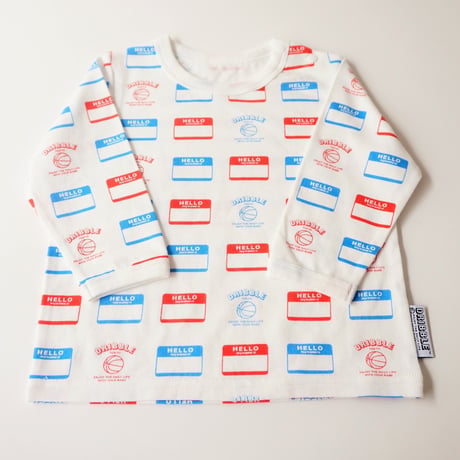 DRIBBLE "HELLO MY NAME IS" ロングスリーブTシャツ / MULTI