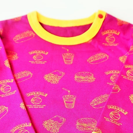 DRIBBLE "JUNK FOOD" ロングスリーブTシャツ