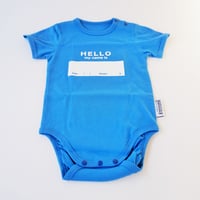 DRIBBLE "HELLO MY NAME IS" ロンパース / BLUE