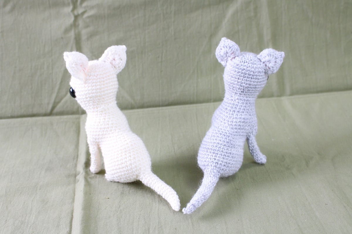 ダウンロード商品】チワワのあみぐるみ編み図 | Chihuahua amigurumi pa